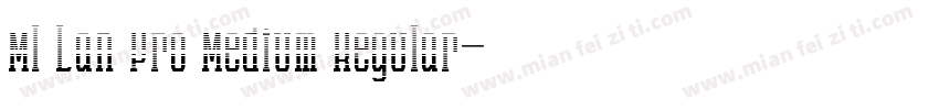 MI Lan Pro Medium Regular字体转换